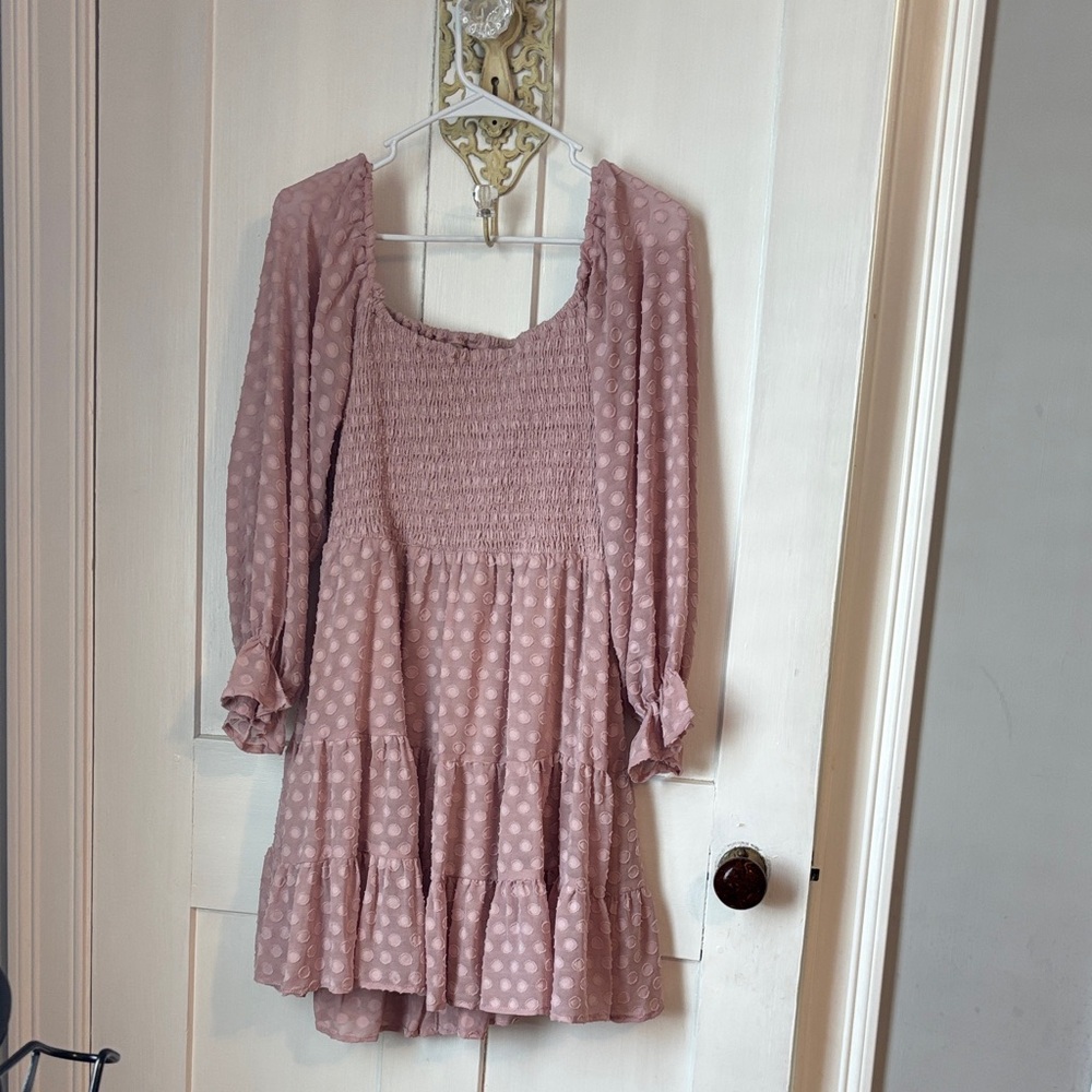 Pink Polka Dot Dress